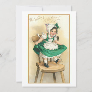 Cartes Pour Fêtes Annuelles Vintage irlandaise avec St. Patrick's Day Greeting