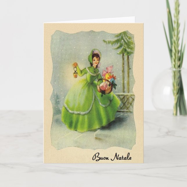 Cartes Pour Fêtes Annuelles Vintage Italian (Devant)
