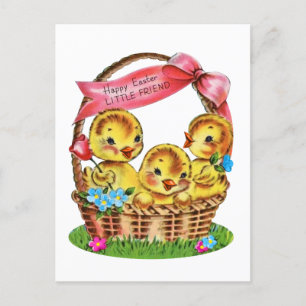 Cartes Pour Fêtes Annuelles vintage Joyeux petits amis de Pâques