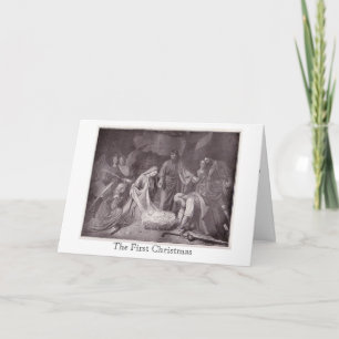 Cartes Pour Fêtes Annuelles Vintage - Le Premier Noël,