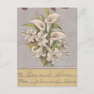 Cartes Pour Fêtes Annuelles Vintage Lily de Pâques