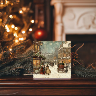 Cartes Pour Fêtes Annuelles Vintage London Winter Classic