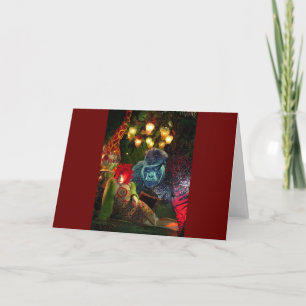 Cartes Pour Fêtes Annuelles Vintage Noël à New York