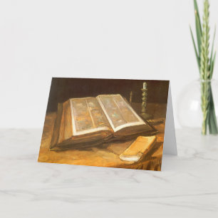 Cartes Pour Fêtes Annuelles Vintage Noël, Bible par Vincent van Gogh