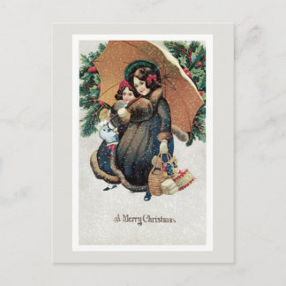 Cartes Pour Fêtes Annuelles Vintage Noël en neige