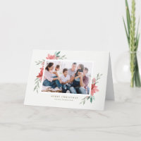Vintage Noël Fleurs rouges Photo