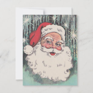 Cartes Pour Fêtes Annuelles Vintage Noël Père Noël