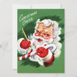 Cartes Pour Fêtes Annuelles Vintage Noël Père Noël