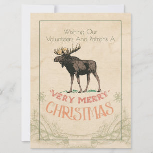 Cartes Pour Fêtes Annuelles Vintage Old Fashioned Wildlife Organization