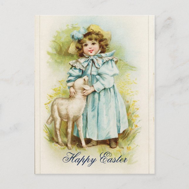 Cartes Pour Fêtes Annuelles Vintage Pâques (Devant)
