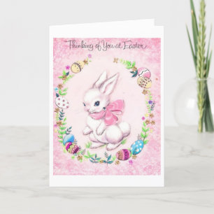 Cartes Pour Fêtes Annuelles Vintage - Penser à vous à Pâques,