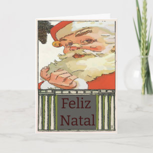 Cartes Pour Fêtes Annuelles Vintage Père Noël Christmas modifier le texte Holi