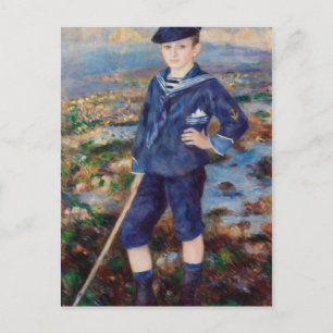 Cartes Pour Fêtes Annuelles Vintage Pierre Auguste Renoir Sailor Boy