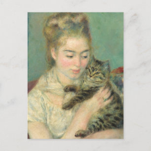 Cartes Pour Fêtes Annuelles Vintage Pierre Auguste Renoir Woman