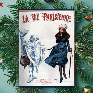Cartes Pour Fêtes Annuelles Vintage Retro Paris