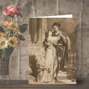 Cartes Pour Fêtes Annuelles Vintage Romeo Et Juliet Valentine's Day Card