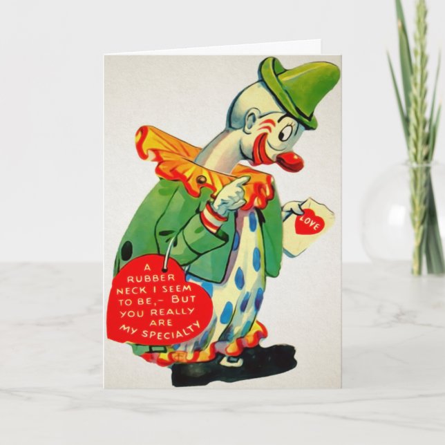 Cartes Pour Fêtes Annuelles Vintage Rubberneck (Devant)