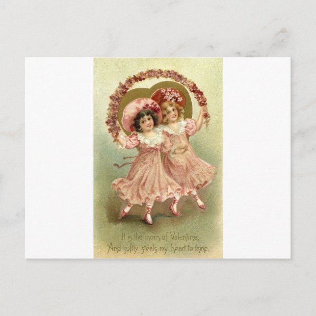 Cartes Pour Fêtes Annuelles Vintage Saint Valentin (Devant)