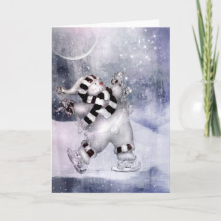Cartes Pour Fêtes Annuelles Vintage Snowman