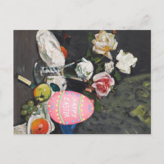 Cartes Pour Fêtes Annuelles Vintage Still Life Easter Eggs with Classical Art