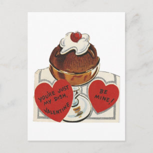 Cartes Pour Fêtes Annuelles Vintage Sundae Valentine