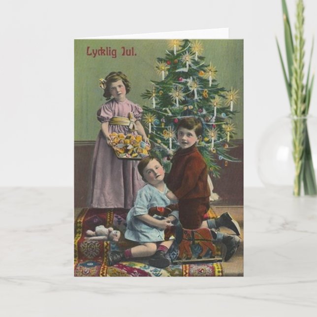 Cartes Pour Fêtes Annuelles Vintage Swedish (Devant)