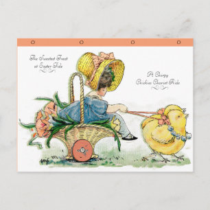 CARTES POUR FÊTES ANNUELLES VINTAGE SWEETEST TREAT "CHIRPY CHICKIES"