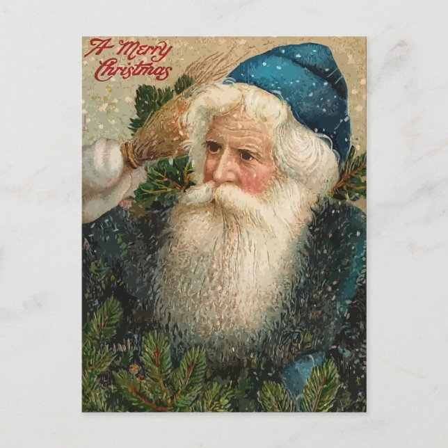 Cartes Pour Fêtes Annuelles Vintage un joyeux Noël (Devant)