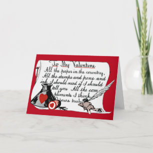 CARTES POUR FÊTES ANNUELLES VINTAGE VALENTINE