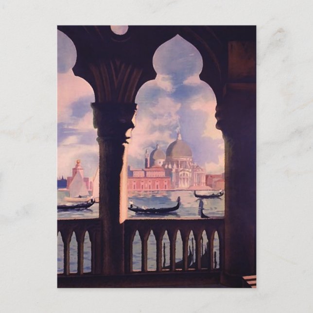 Cartes Pour Fêtes Annuelles Vintage Venice (Devant)