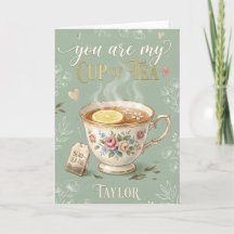 vintage Wildflower Tasse de thé verdure