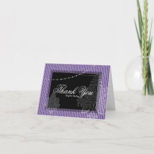 Cartes Pour Fêtes Annuelles Violet et noir