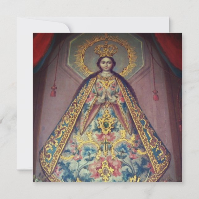 Cartes Pour Fêtes Annuelles Virgen de Zapopan (Devant)