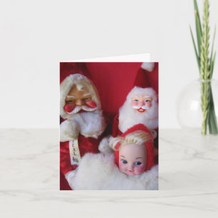 Cartes Pour Fêtes Annuelles Visages Kitschy