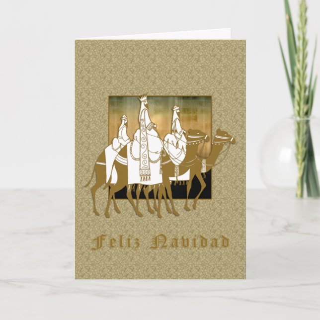 Cartes Pour Fêtes Annuelles Visibilité directe Tres Santos Reyes - Tarjeta (Devant)