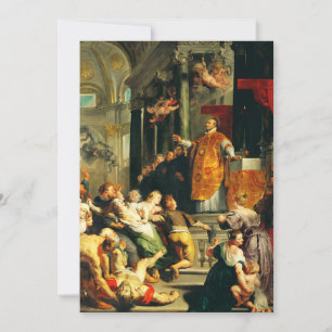 Cartes Pour Fêtes Annuelles Visions d'Ignace par Peter Paul Rubens