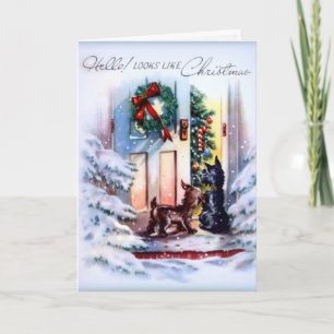 Cartes Pour Fêtes Annuelles Visiteurs de Noël