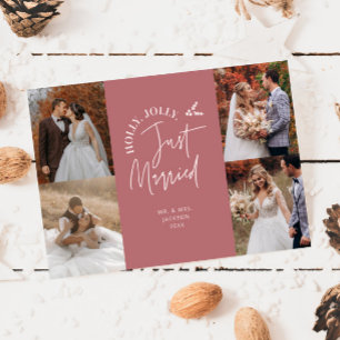 Cartes Pour Fêtes Annuelles Vite Marié Vacances Nouveau Photo Rose