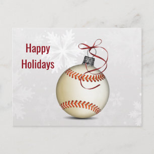 Cartes Pour Fêtes Annuelles vœu de vacances de baseball