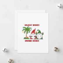 Vœux de fêtes, baisers de Gnomie sur un 