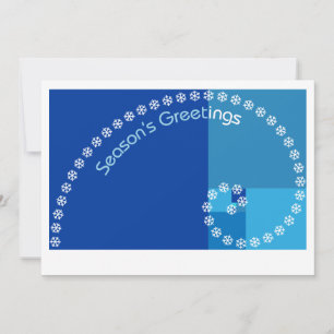 Cartes Pour Fêtes Annuelles Vœux de Fibonacci pour la saison