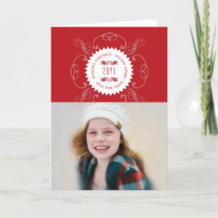 Cartes Pour Fêtes Annuelles Vœux de la saison Bonne Année Photo de Phoque