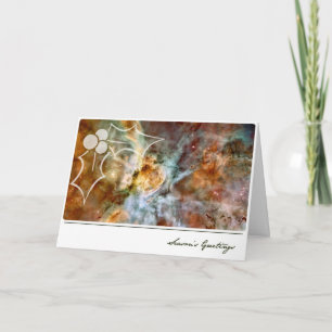 Cartes Pour Fêtes Annuelles Vœux de la saison Nébuleuse de la Carène avec du g