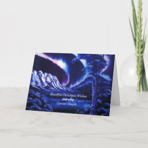 Cartes Pour Fêtes Annuelles Voeux de Noël à un couple spécial