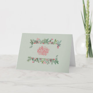 Cartes Pour Fêtes Annuelles Vœux de Noël chaleureux Texte personnalisable à l'