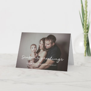 Cartes Pour Fêtes Annuelles Vœux de saison Photo simple