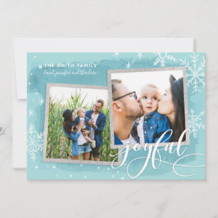 Cartes Pour Fêtes Annuelles Voeux Joyeux Noël Multiphoto Collage