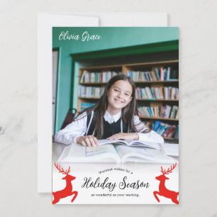Cartes Pour Fêtes Annuelles Voeux Les Plus Chers À L'Enseignant De L'Étudiant