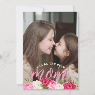 Cartes Pour Fêtes Annuelles Vœux pour maman Belle fête florale de Noël