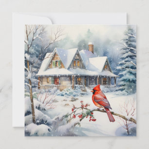Cartes Pour Fêtes Annuelles Vœux pour un merveilleux hiver